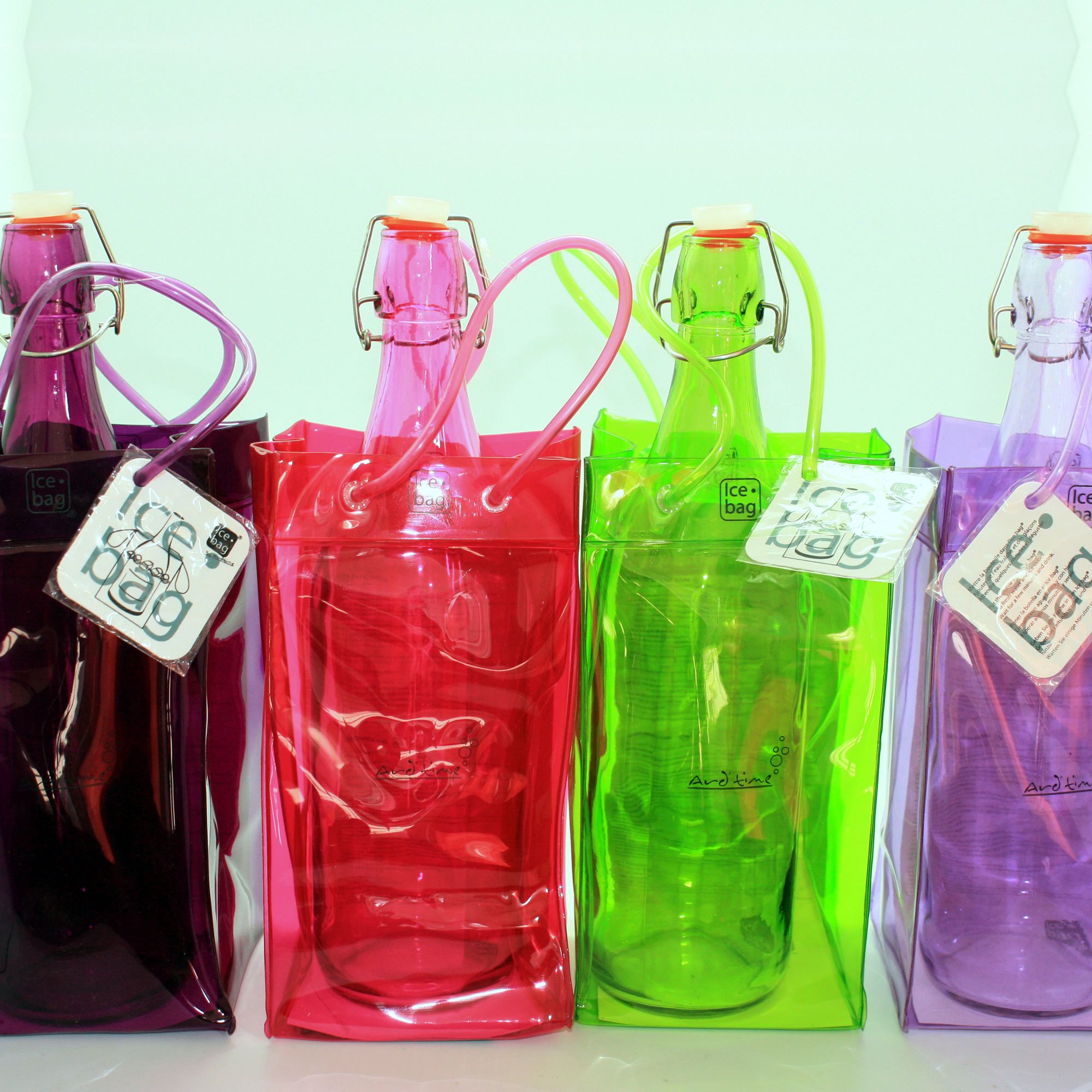 Flaschenkühler Ice Bag H26cm, clear Transparent