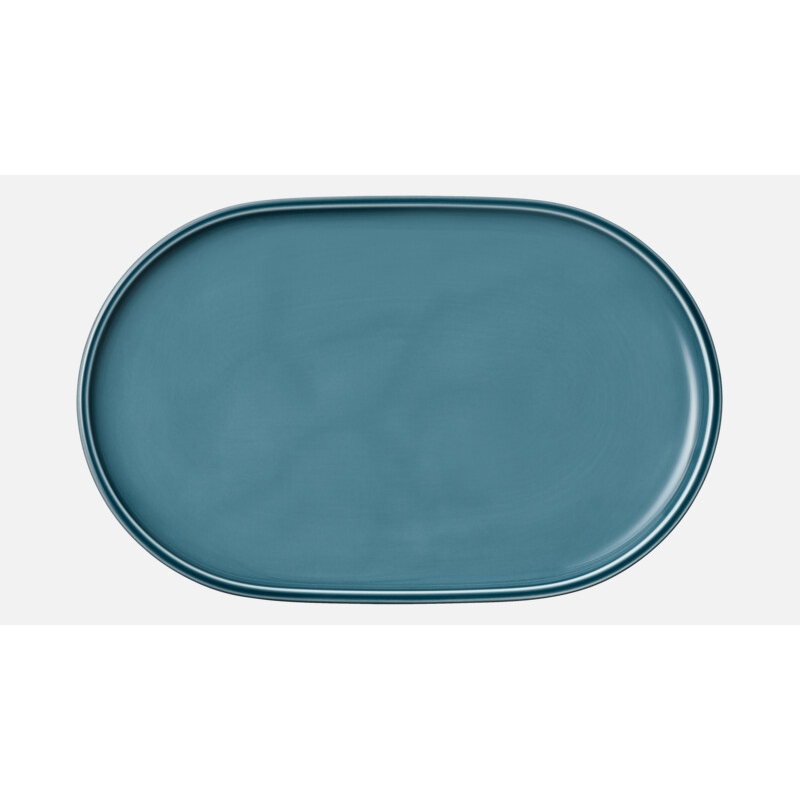 Platte oval Coupe 30 x 19cm, Companion Petrol blue