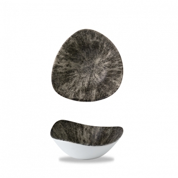 Schale Triangel Ø 18.5 cm/37cl, Stone Quartz Black