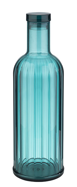 Kunststoff Flasche 1 lt. Ø9 / H 28.5cm, Mit Deckel