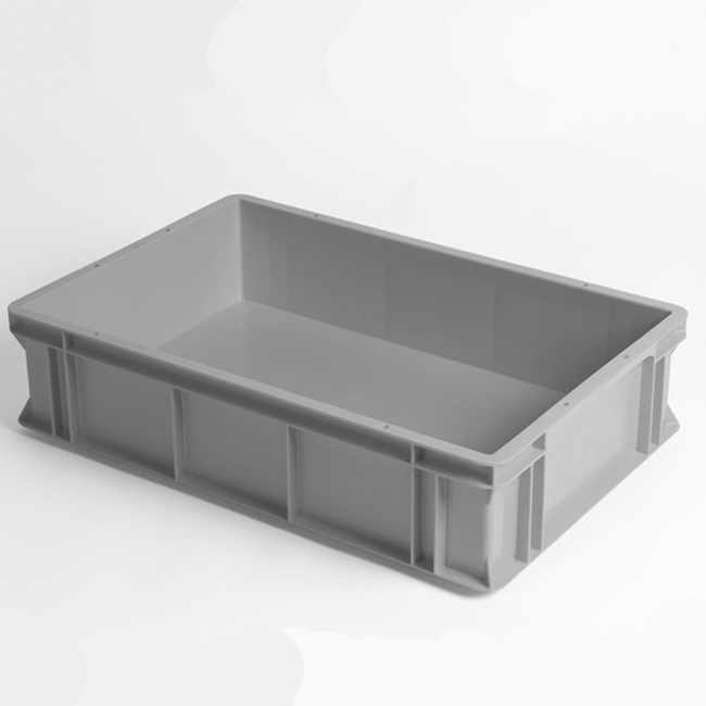 Logiline-Behälter 60X40/H10 cm mit Sgl-Boden, Grau
