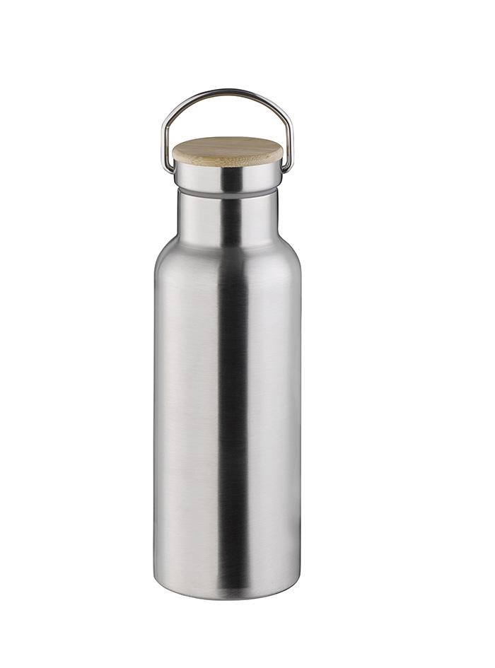 Trinkflasche 7.5 X 7.5 cm / H 21.5 cm, 0.5 L, CNS
