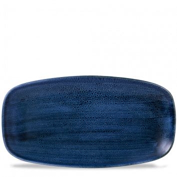 Teller flach eckig 35.5 X 18.9 cm, Cobalt Blue
