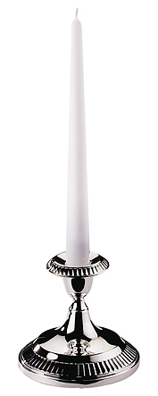 Kerzenleuchter Versilbert 1-Flammig / H 10 cm