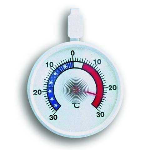 Kühlraumthermometer Rund Weiss