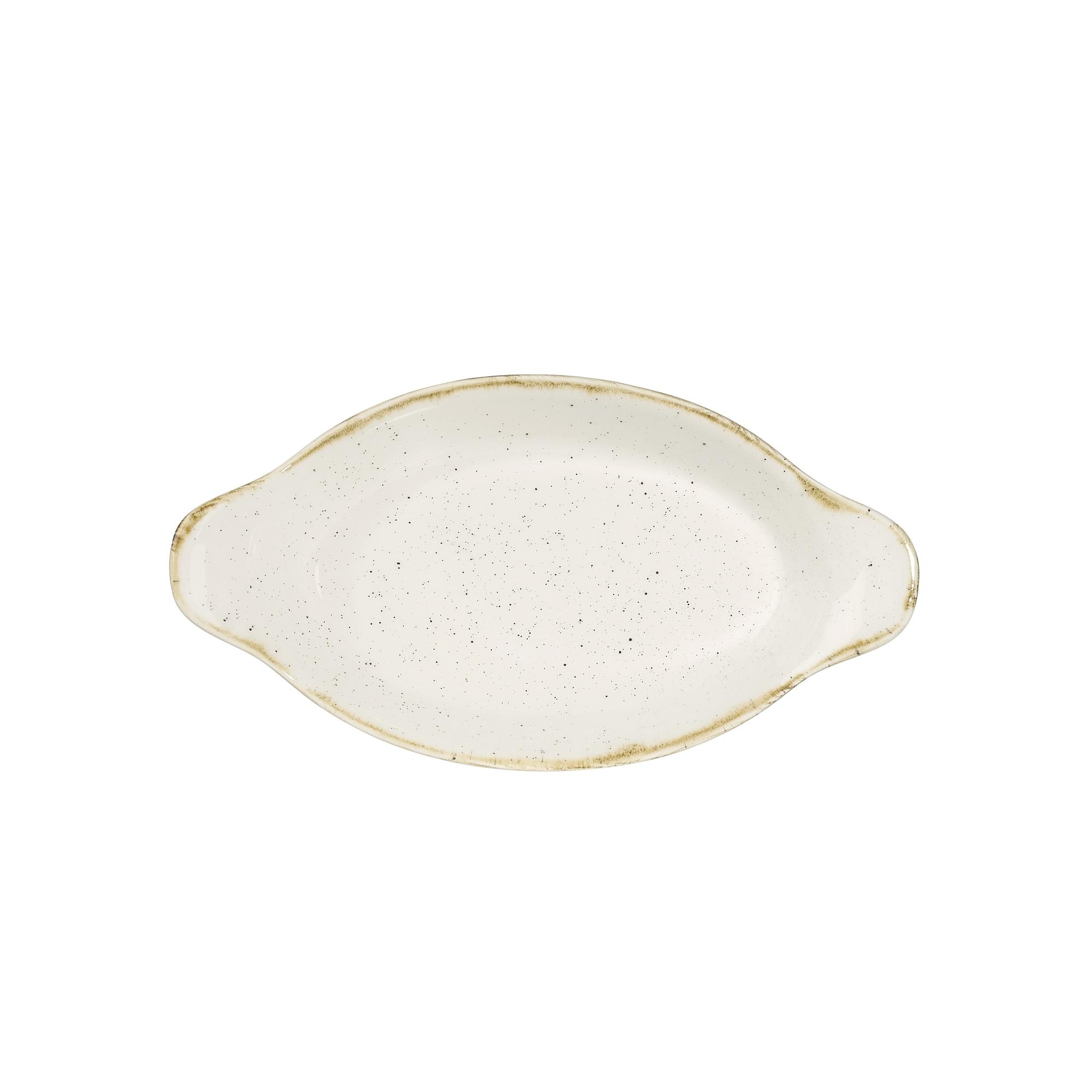 Eierplatte oval 11.3 X 20 cm / 25 cl, Barley White