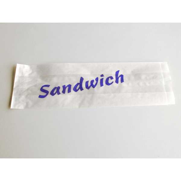 Sandwichsäcke mit Aufschrift Blau