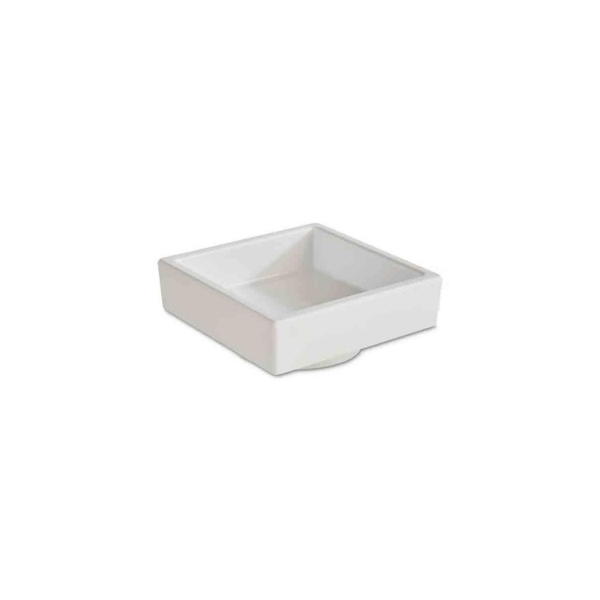 Schale Bento Box 7.5X7.5 cm / H 3 cm, Weiss Asia